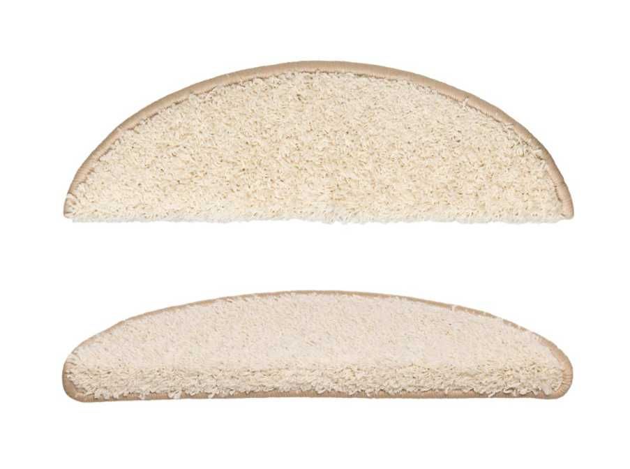Nakładki na schody, 15 szt., kremowe, 56 x 17 x 3 cm