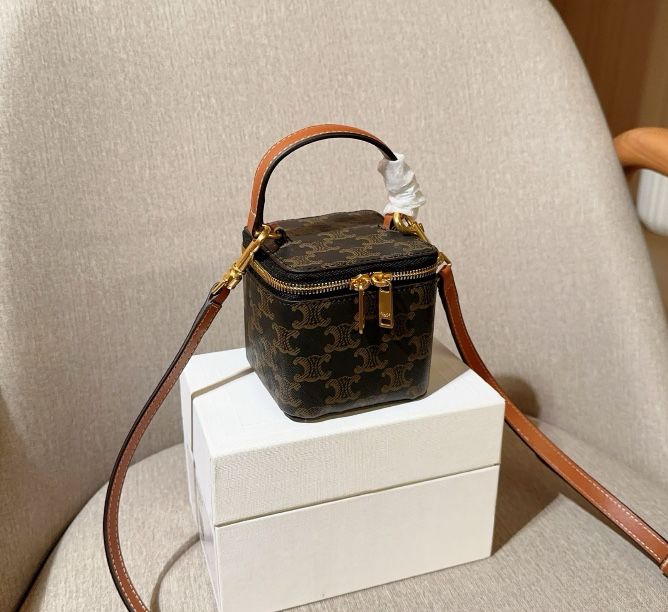 Сумка Celine монограмна Triomphe Vanity Case жіноча