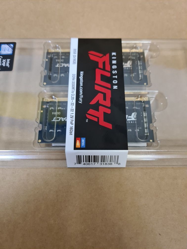 Пам'ять для ноутбуків Kingston FURY 32 GB (2x16GB) DDR4 3200 MHz