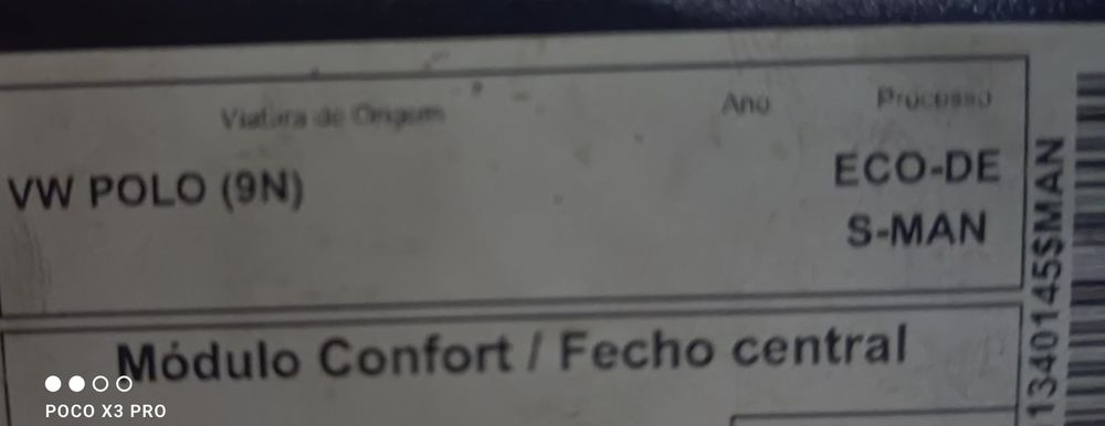 Vw polo módulo confort