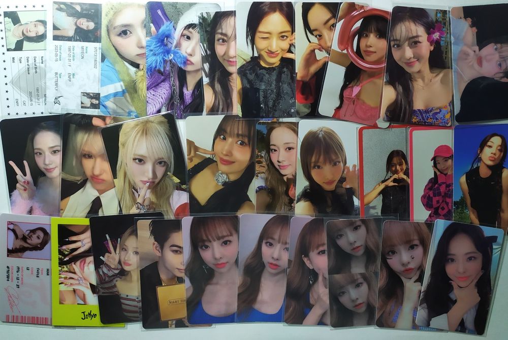 Картки твайс/айв/Нмікс/луна/Айдл/джифренд/ive/twice/idle/nmixx