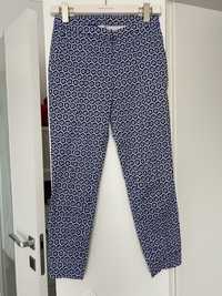 H&M spodnie cygaretki chinosy z printem