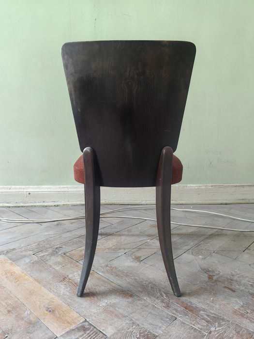 *rezerwacja* 4 Krzesła H214 Jindrich Halabala lata 50 art deco vintage