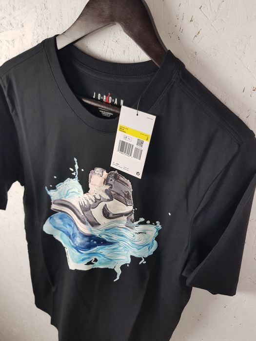 Jordan S Nowa koszulka męska sportowa klasyczna bawełniana czarna