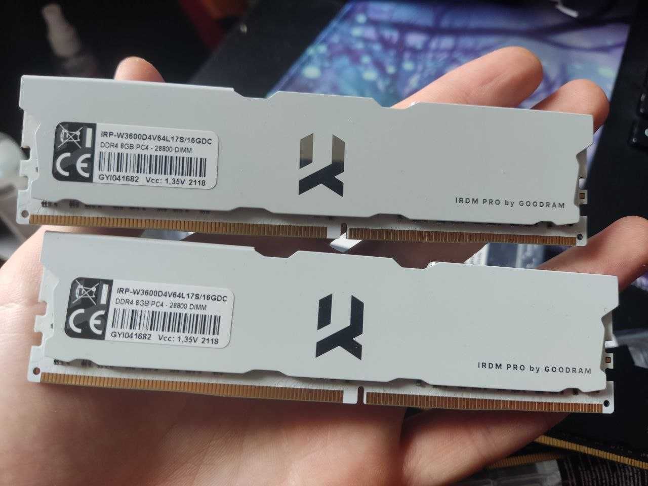 Goodram DDR4 3600mhz по 8gb 4 планки