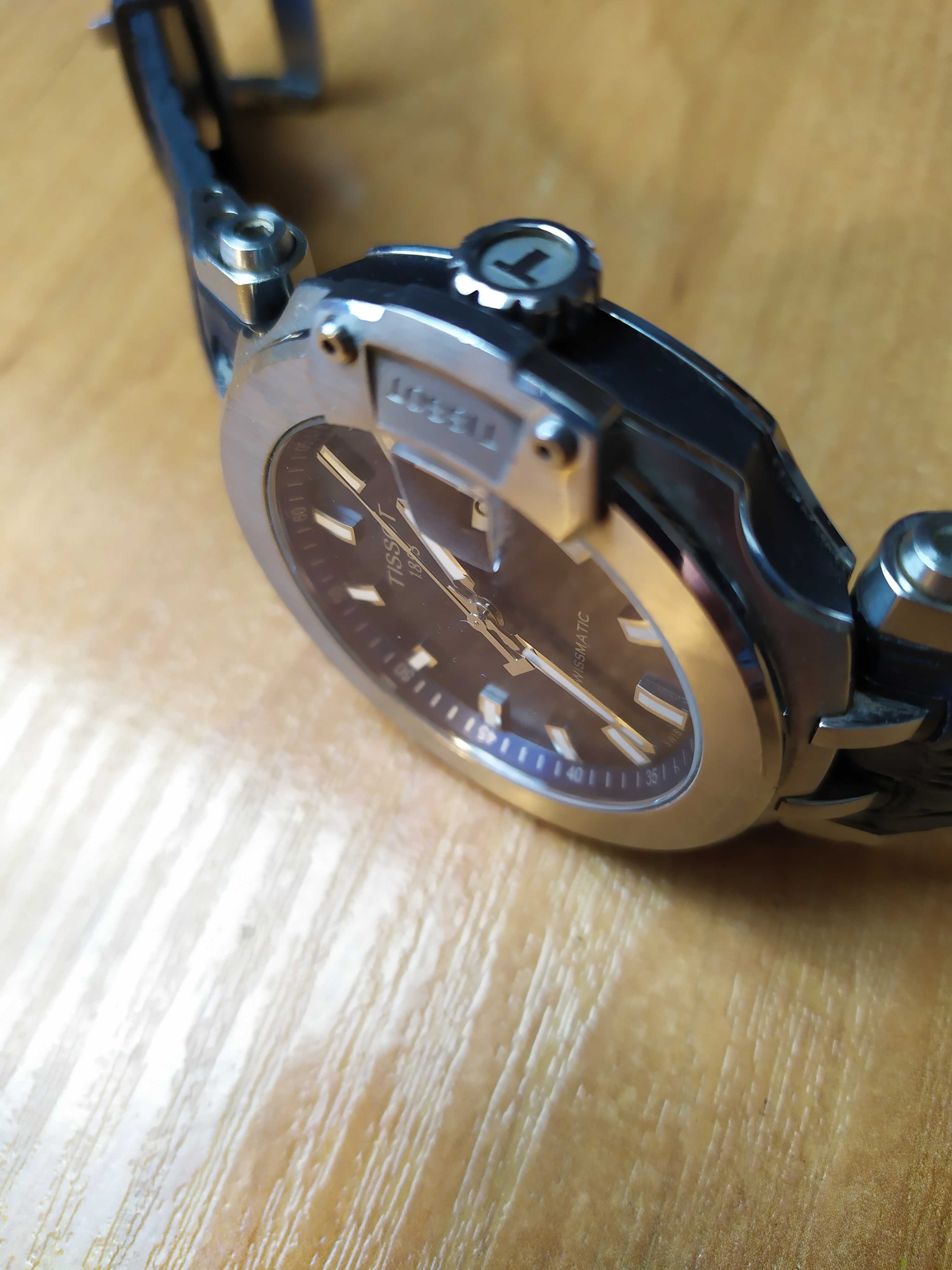 Zegarek Tissot T-Race Swissmatic niebieski - niedziałający
