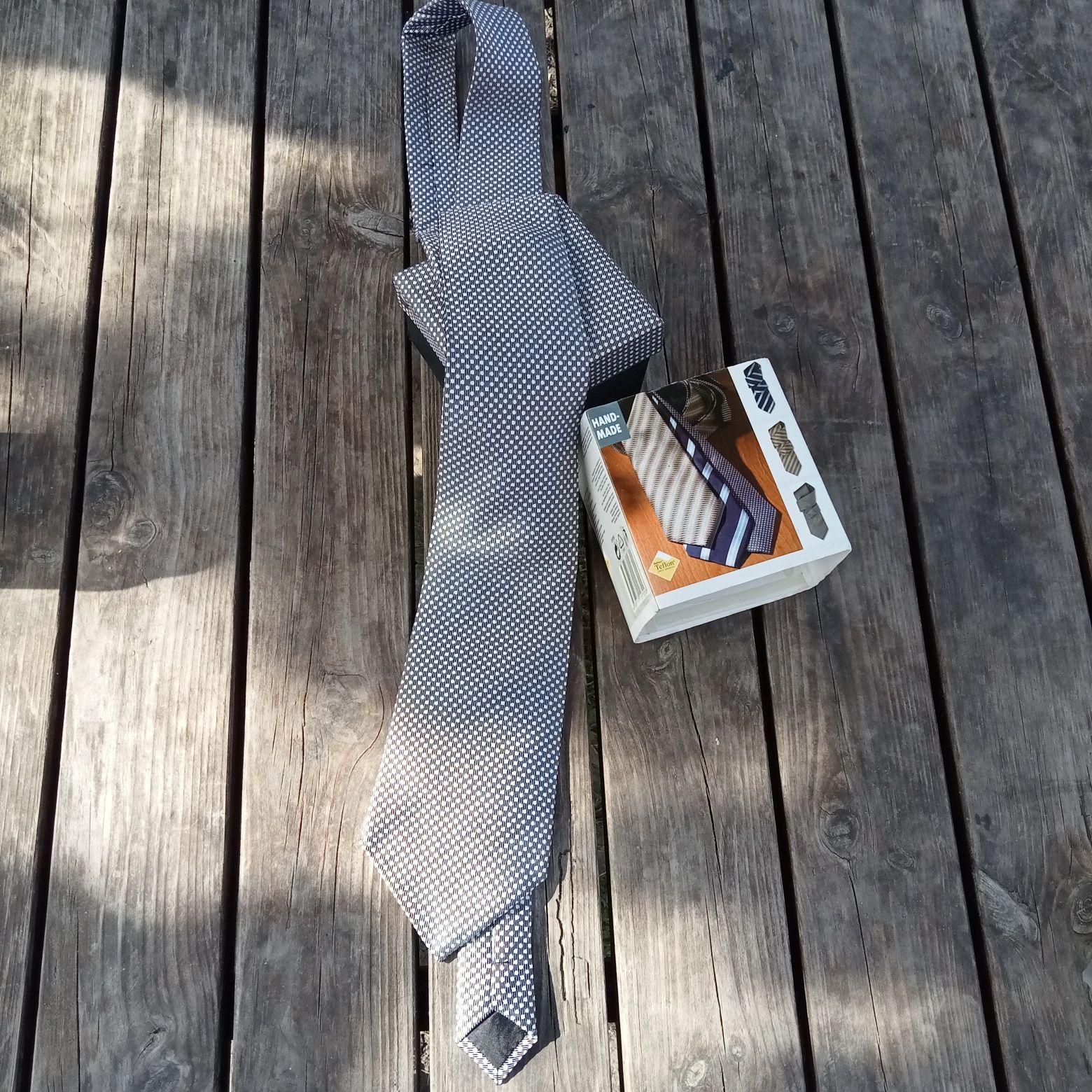 Zestaw dwupak jedwabne krawaty marc Kostner nowe z metką w pudełku 2x