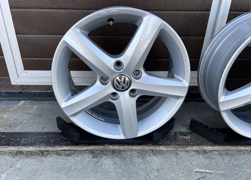 4x felgi aluminiowe alufelgi 5x112 r16 et48 6J Oryginalne Volkswagen