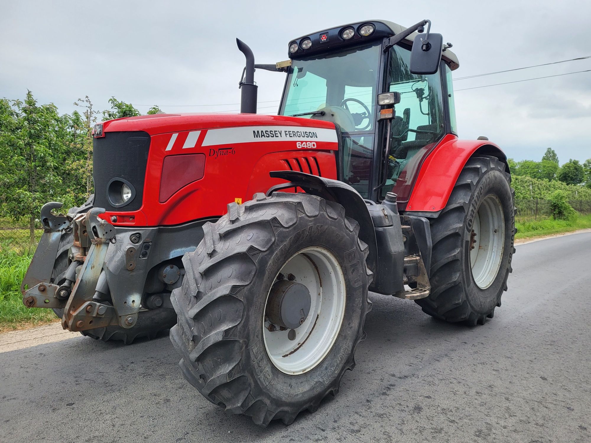 Ciągnik Massey Ferguson 6480 Dyna-6 Pneumatyka. John deere case claas