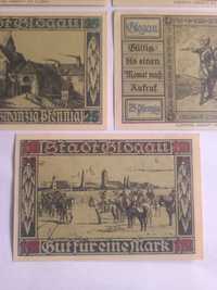 Głogów Glogau Zestaw 5 notgeldów 1920 rok