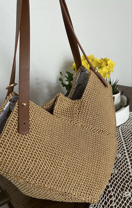 Handmade Torba z przedzy poliestrowej