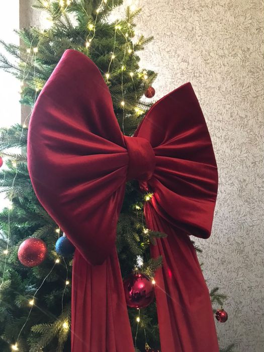 Бант для новогоднего декора