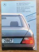 Prospekt Mercedes W124 200, 250, 300 D/D Turbo/4matic