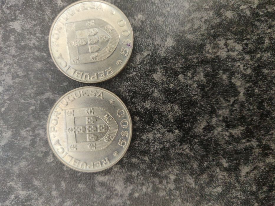 Moedas coleção hóquei em patins 1982