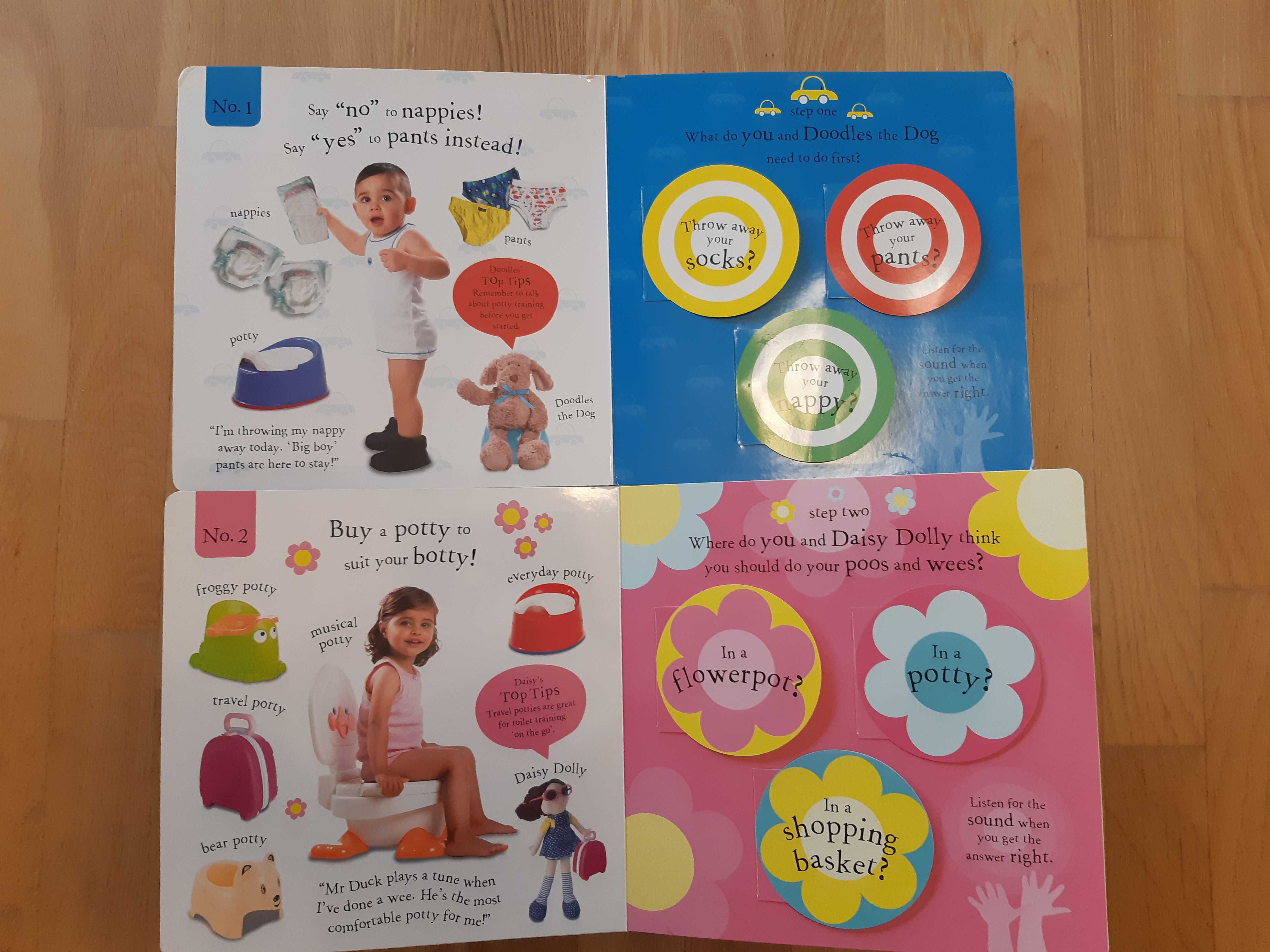 Boy's or Girl's Noisy Potty Book - angielska książka dźwiękowa