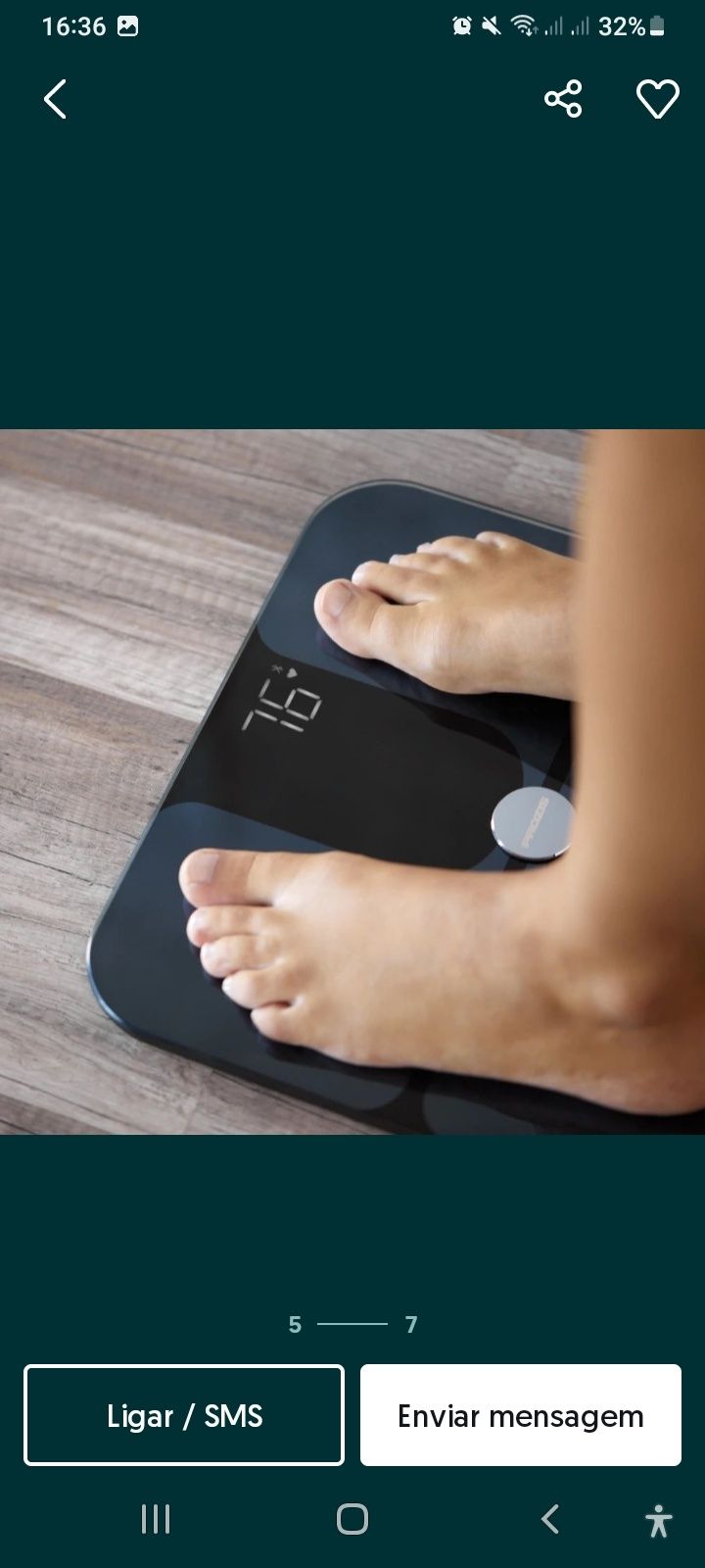 Balança monitor prozis smart scale como nova