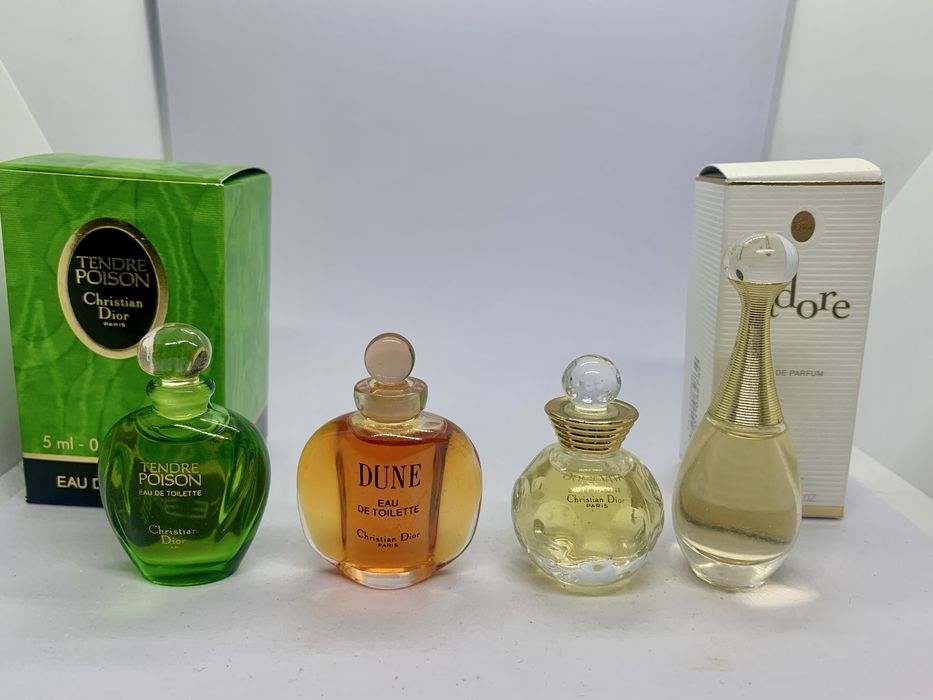christian dior dolce vita, dune, tendre, jadore