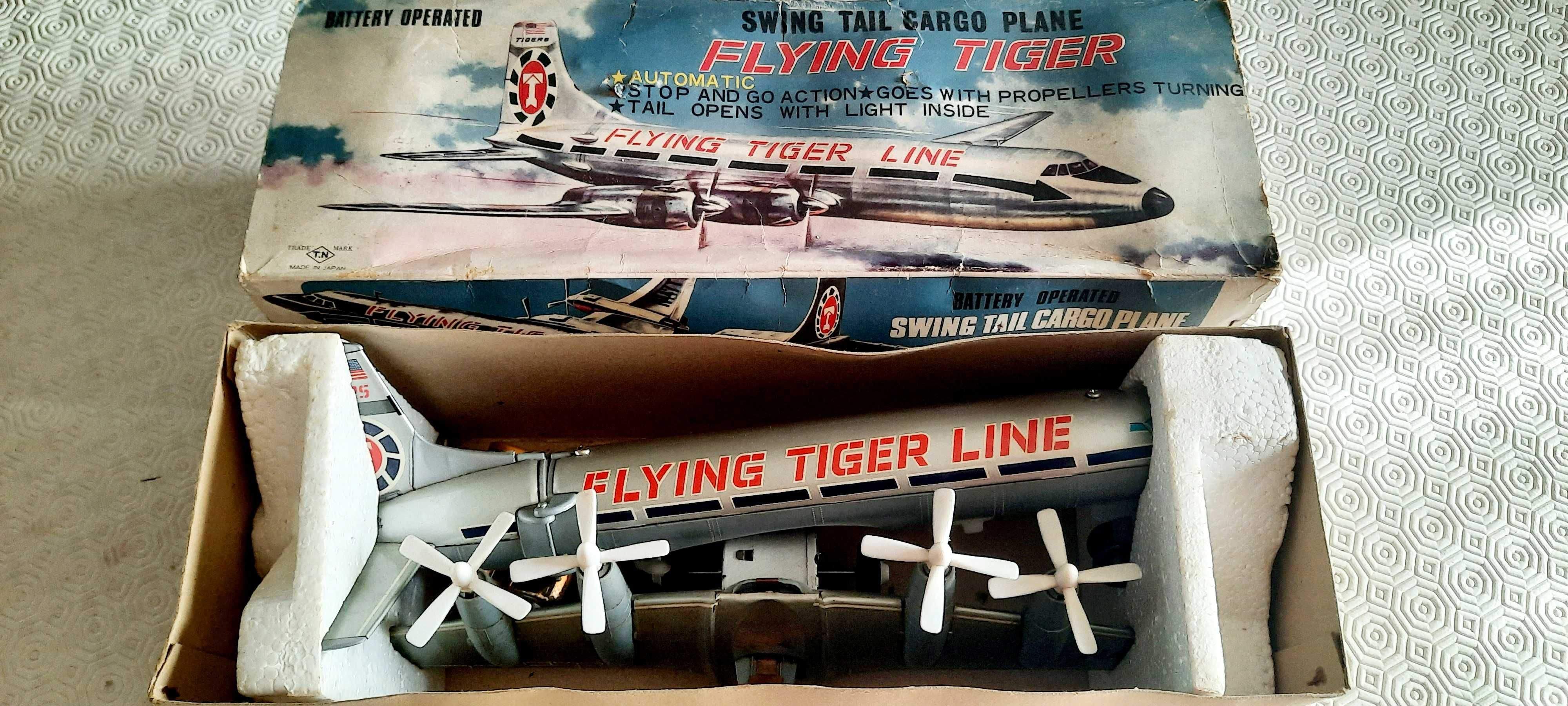Avião de carga antigo da Flying Tiger Line