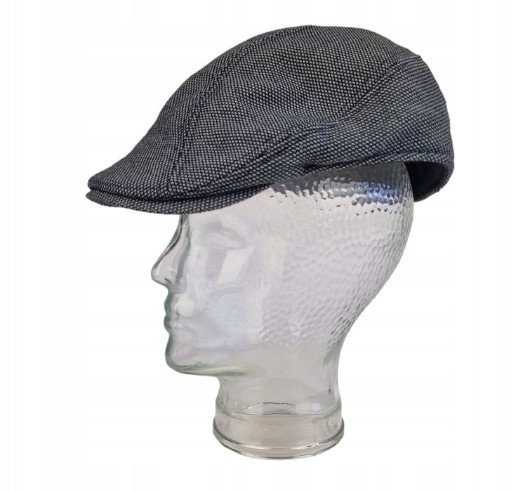 Niemiecka Płaska Czapka Jesienno-zimowa