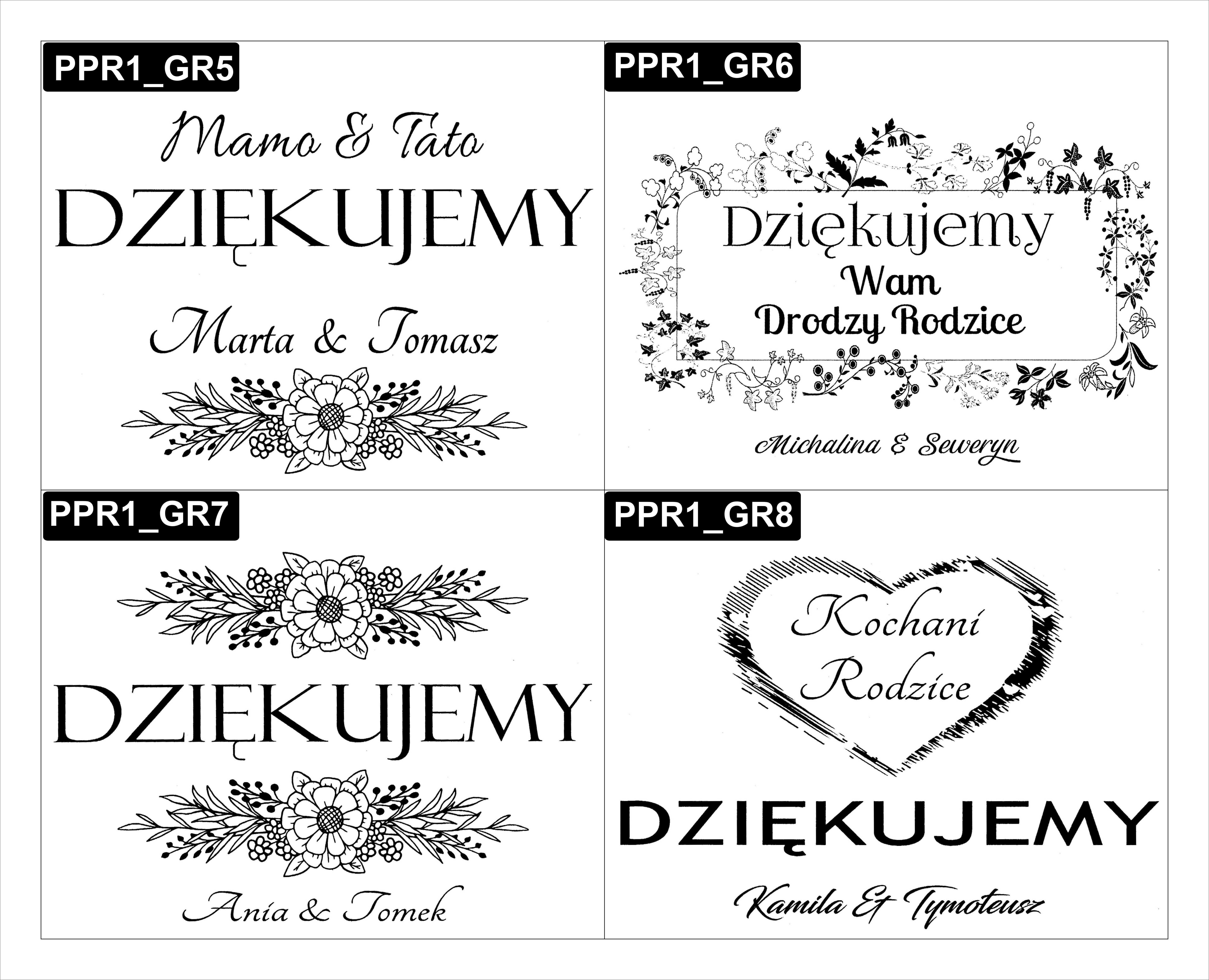 Podziękowanie rodzicom, pudełko dla rodziców ślub, wesele BOX 30X20X15
