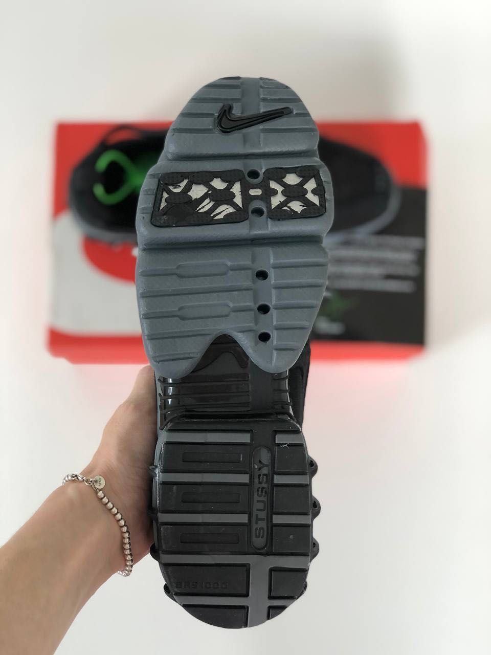 Мужские кроссовки Stussy x Nike Air Zoom Cage 2 Fossil black. 40-45