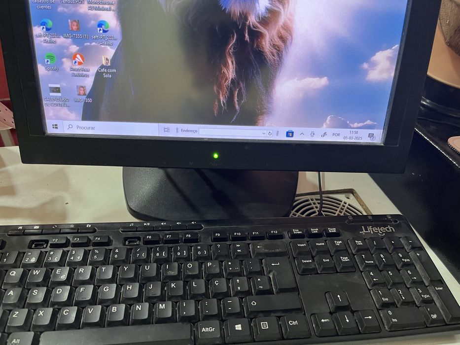 Desktop, mouse, tela e telado