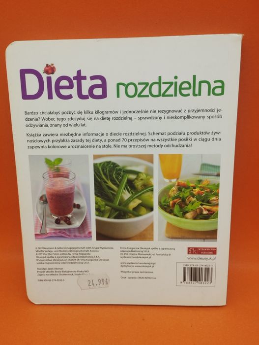 Dieta rozdzielna - Wypróbowane przepisy na każdy dzień