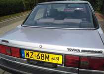 Toyota Carina II 2.0 Diesel - marzenie Polaków w PRL - żółte tablice