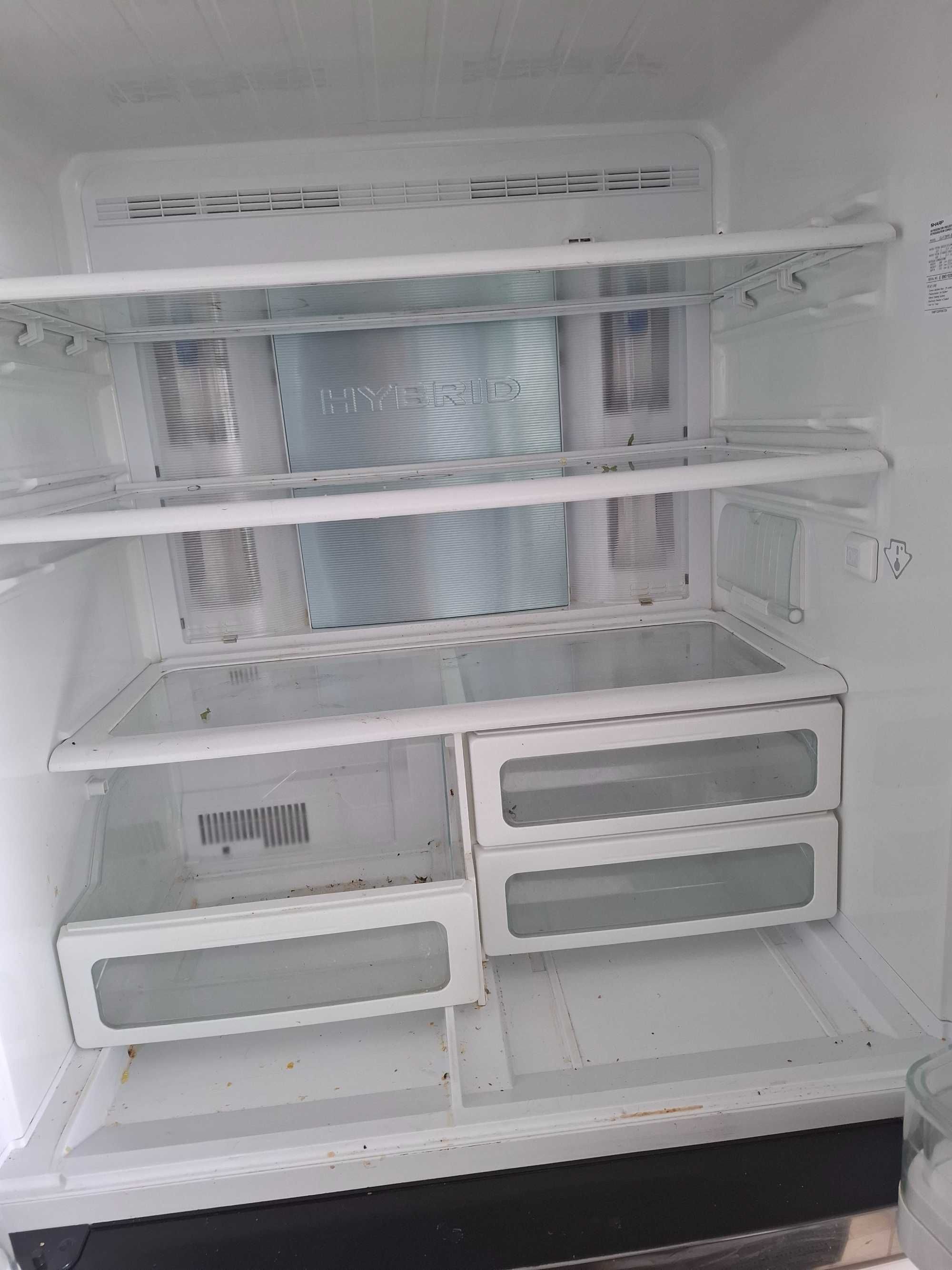 Lodówka SHARP dwudrzwiowa Plasmacluster no frost do naprawy