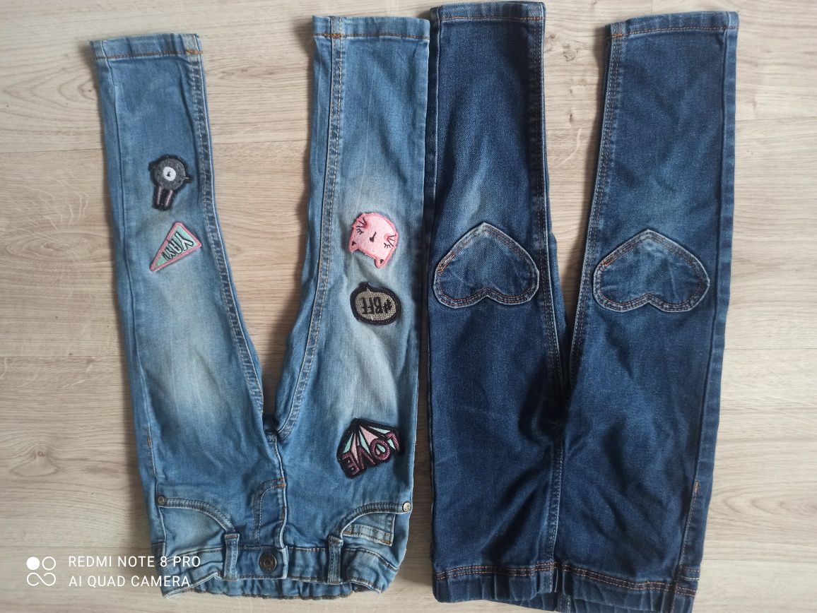 Spodnie jeans dla dziewczynki 98