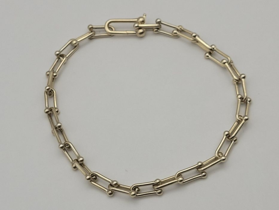 Nowa Złota bransoletka złoto próby 585, spinacze ocechowana dł 19 cm