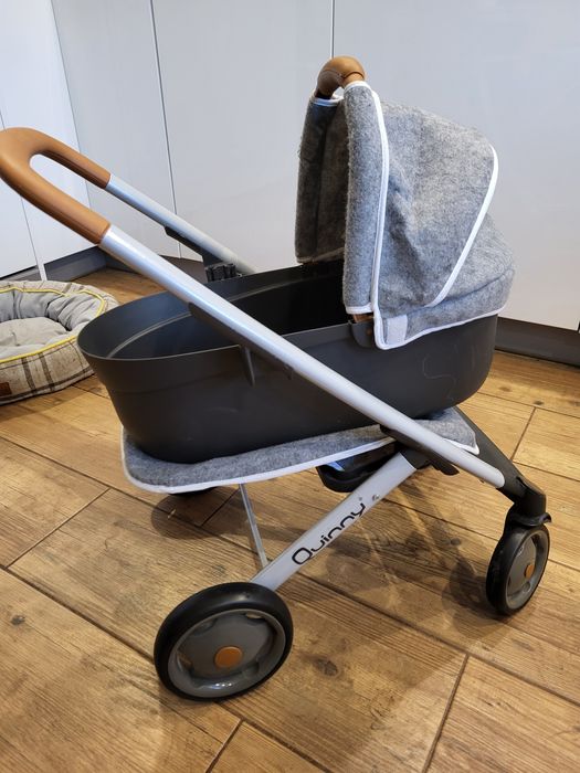 Wózek 2w1 gondola spacerówka dla lalek Quinny szary