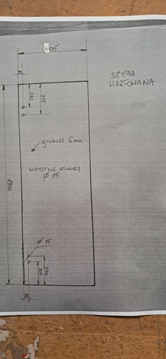 Szyba prysznicowa hartowana