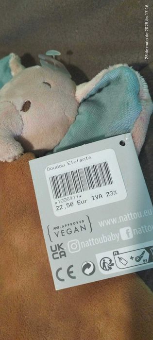 Doudou para bebé NOVO