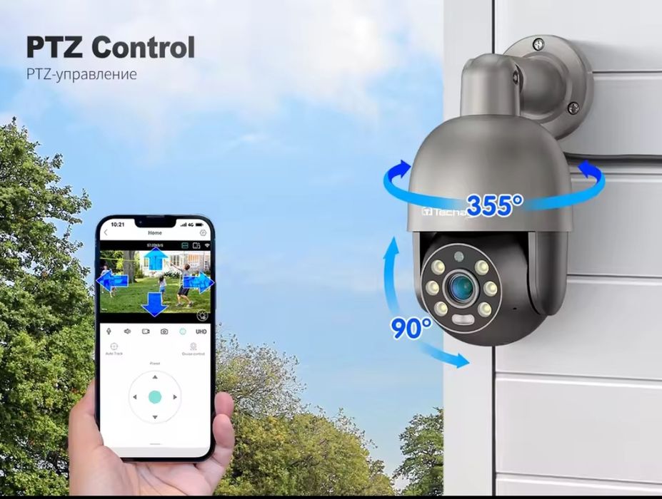8Мп POE двойная поворотная уличная камера
