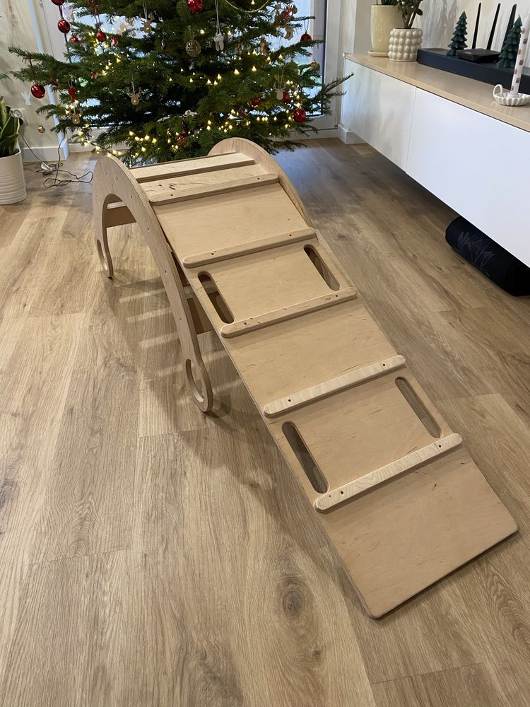 Babywood bujak drewniany drabinka zjezdzalnia M