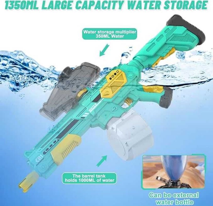 Потужний Водний Автомат M416 , 2 великих ємності для води, акум 7.4 V