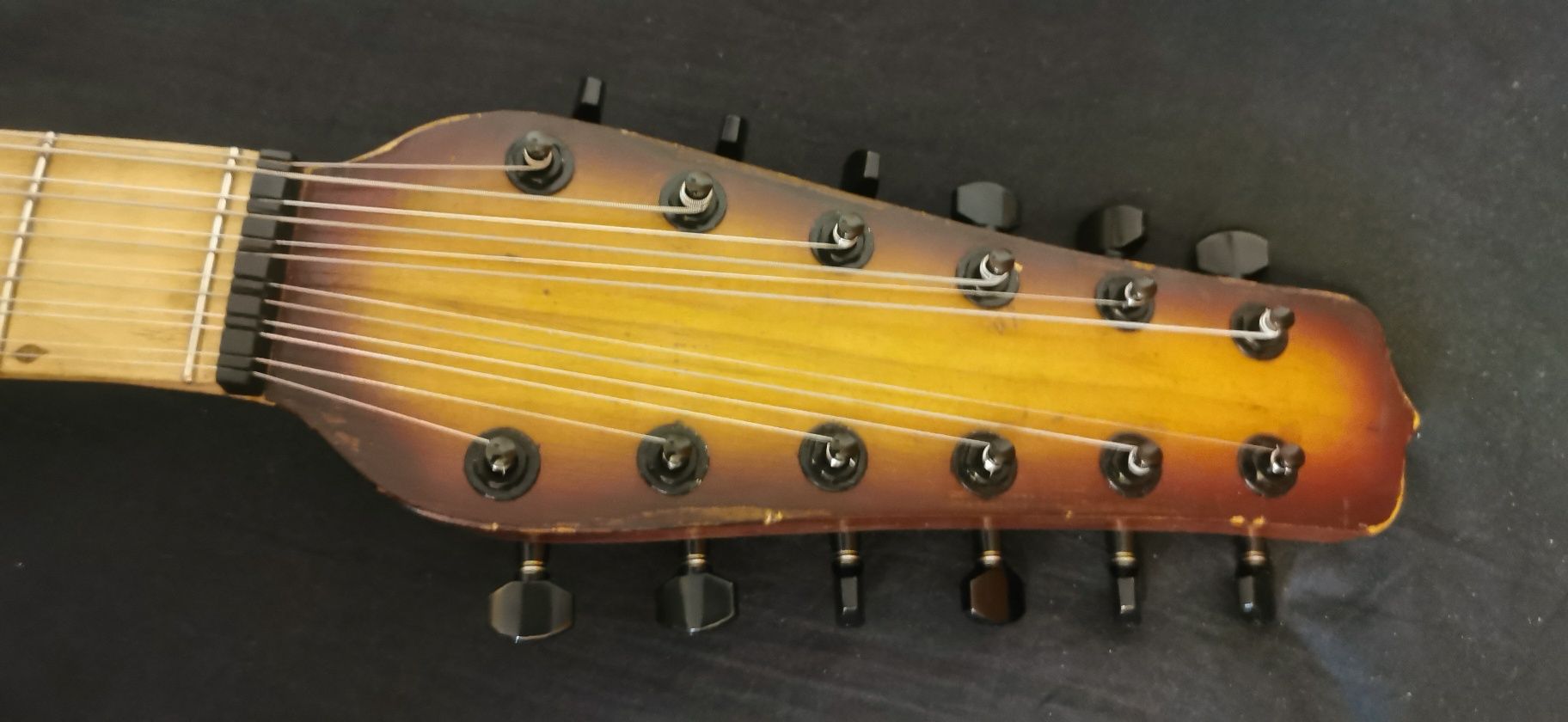 Gitara akustyczna 12 strunowa Władysław Lemański lutnicza z pokrowcem