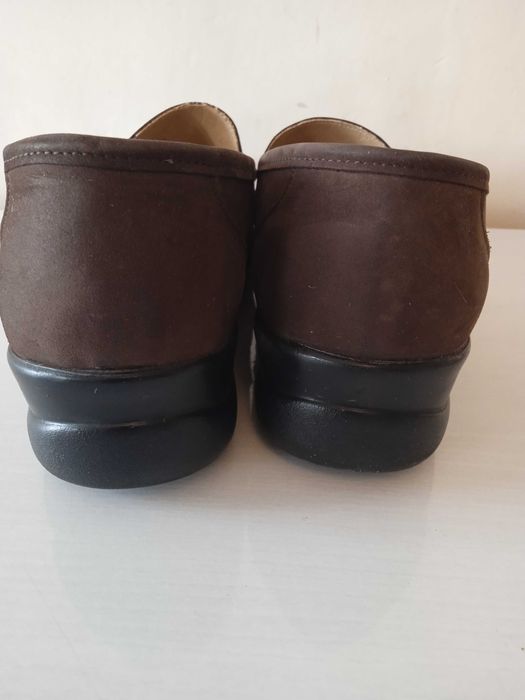 Damskie skórzane zamszowe buty mokasyny r. 40