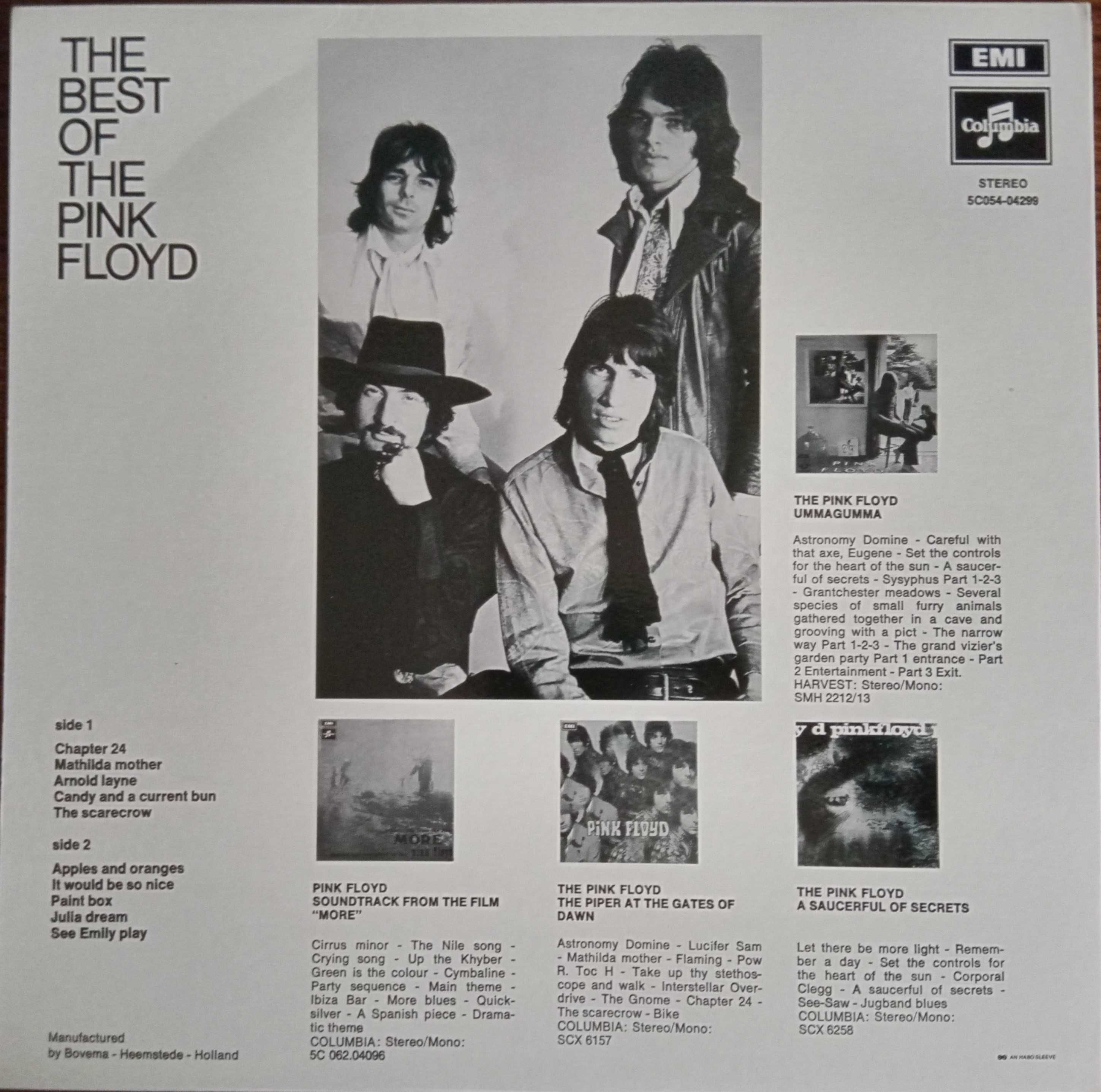 Pink Floyd	- - - - -	The Best Of The Pink Floyd	- - - - -	LP