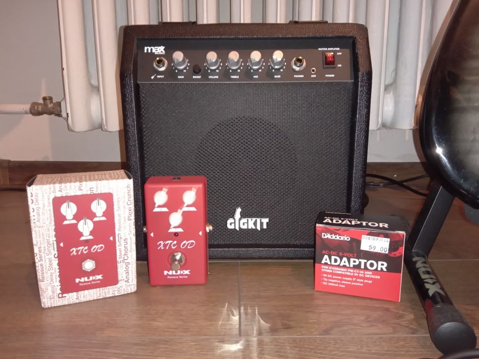 Gitara elektryczna max music + Akcesoria