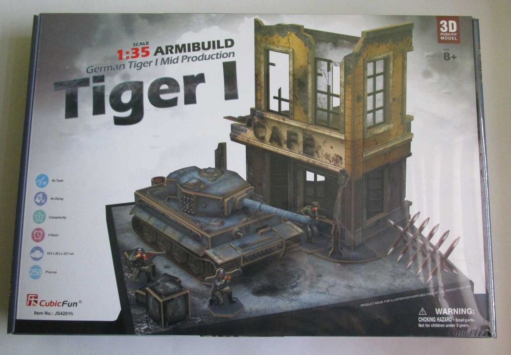 Puzzle 3D - czołg Tygrys I
