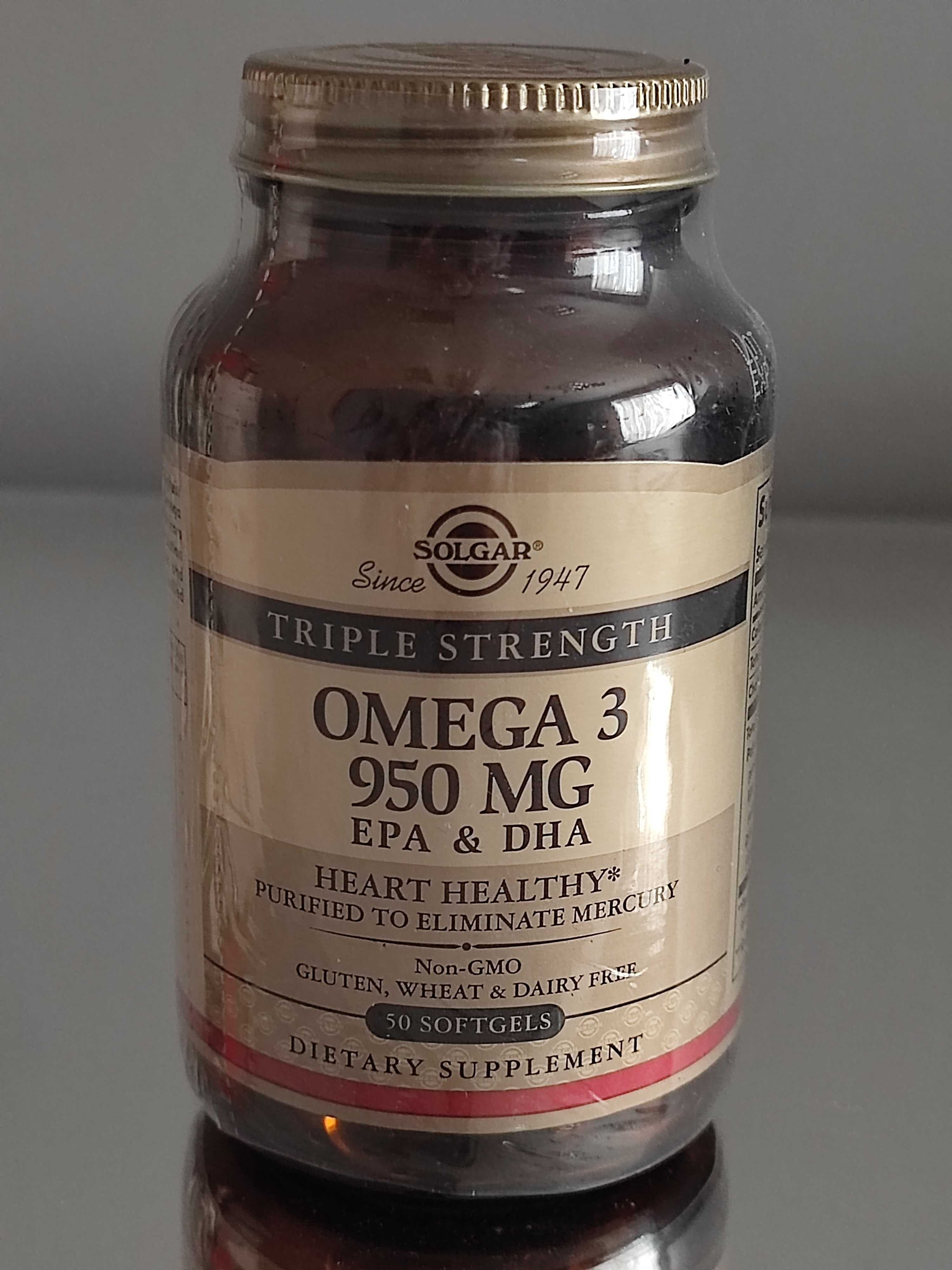 Риб'ячий жир, Омега-3 Solgar 950 мг Triple Strength Солгар