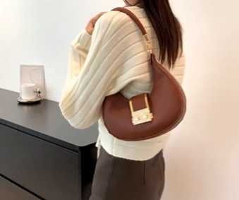 Жіноча шкіряна якісна сумка, аксесуари на кожен день