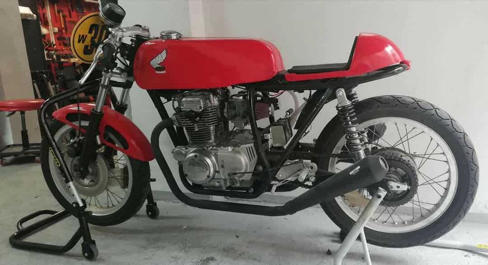 Honda CJ/CB 250 Cafe Racer Puchar Polski 1977 Czech Road Racing