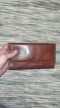 Кожаный итальянский кошелёк - бумажник