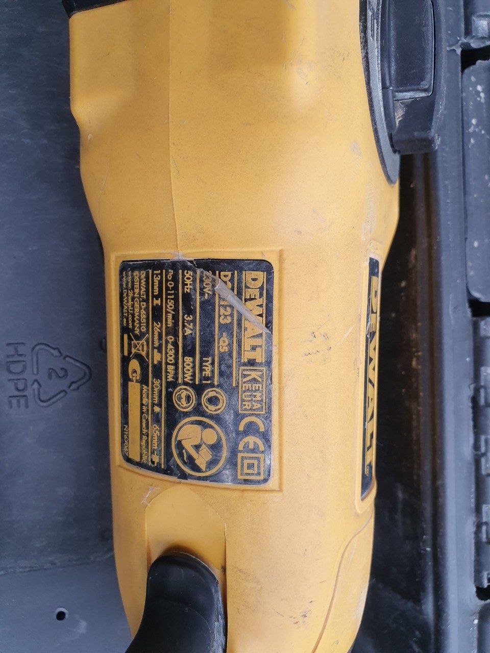 Перфоратор SDS-Plus DeWalt D25123 QS (Оригинал) 800Вт.