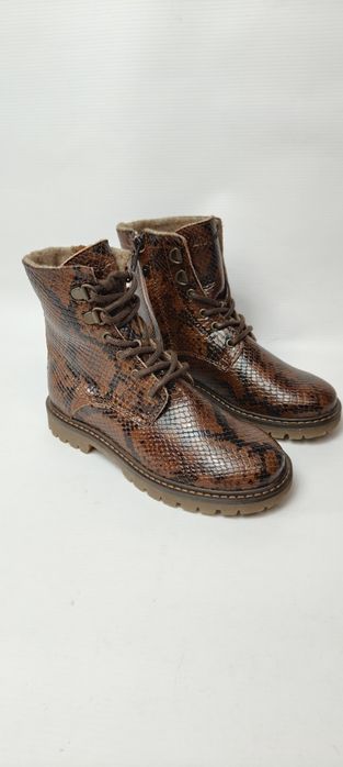 NOWE botki dziecięce ocieplane Bisgaard rozmiar 30 wkładka 19 cm skóra