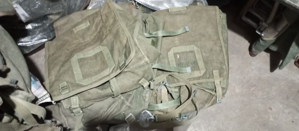 LWP plecak kostka plecak wojskowy brezentowy PRL