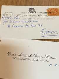 Cartão Presidente Oliveira Salazar